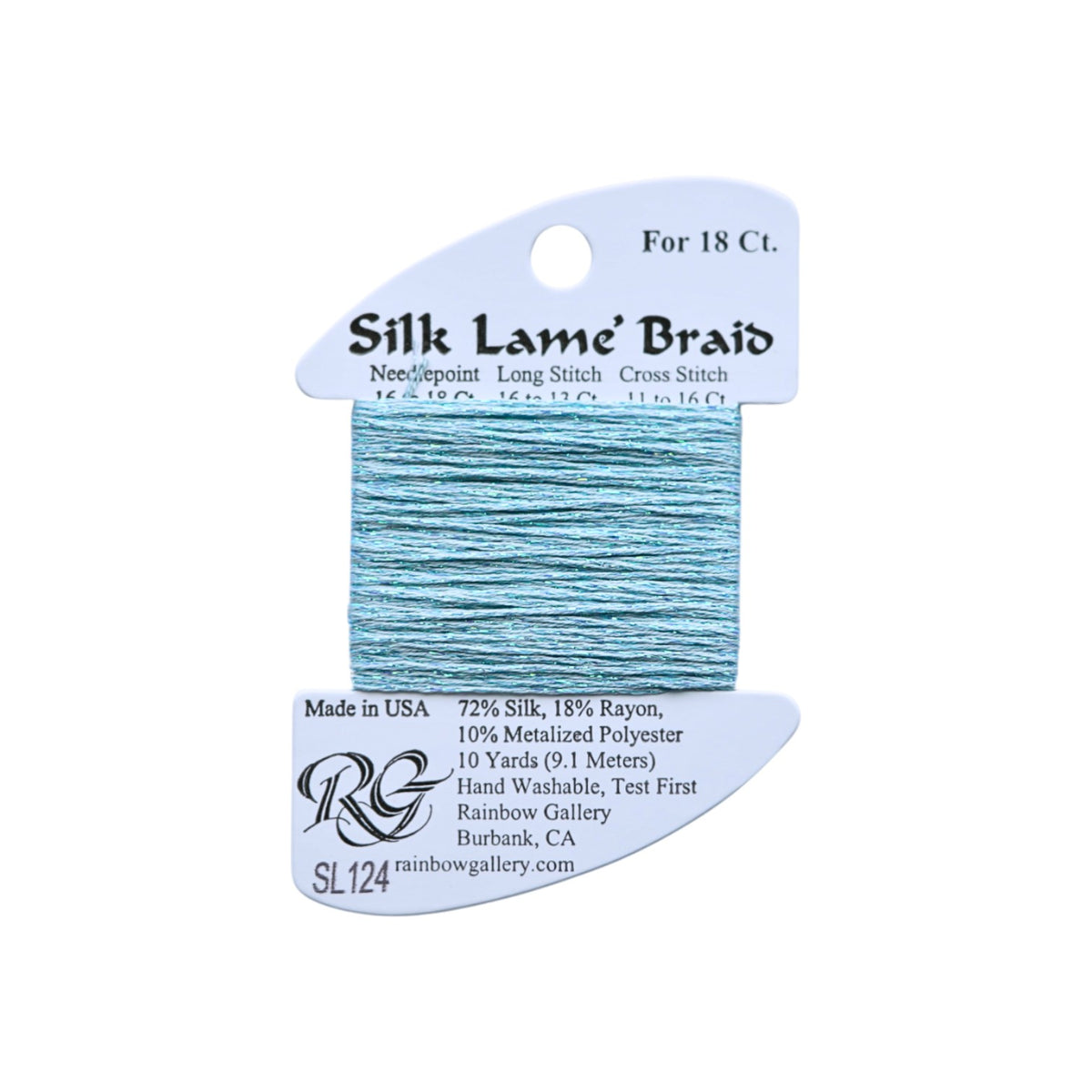 Silk Lame Braid SL124 Blue Glow