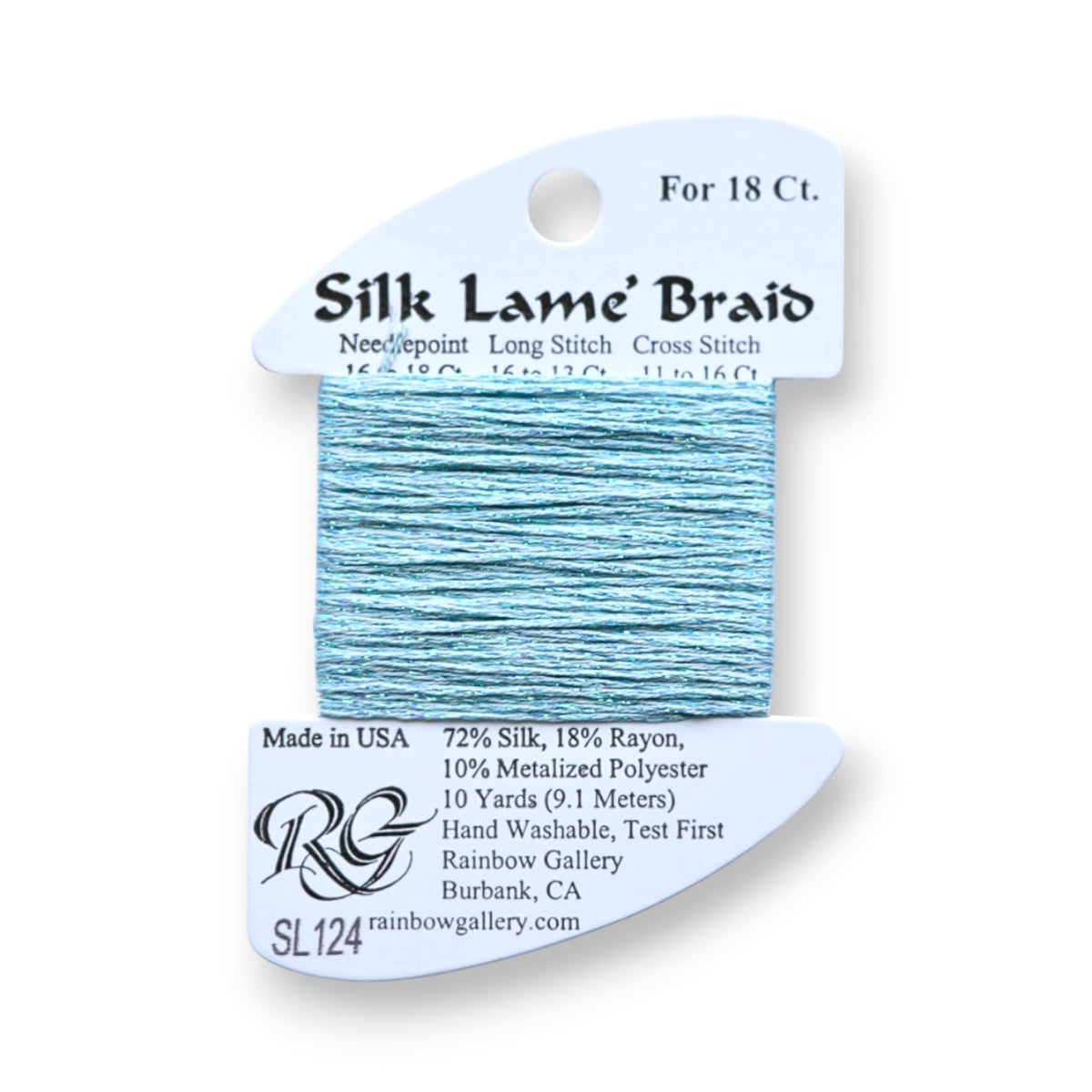 Silk Lame Braid SL124 Blue Glow