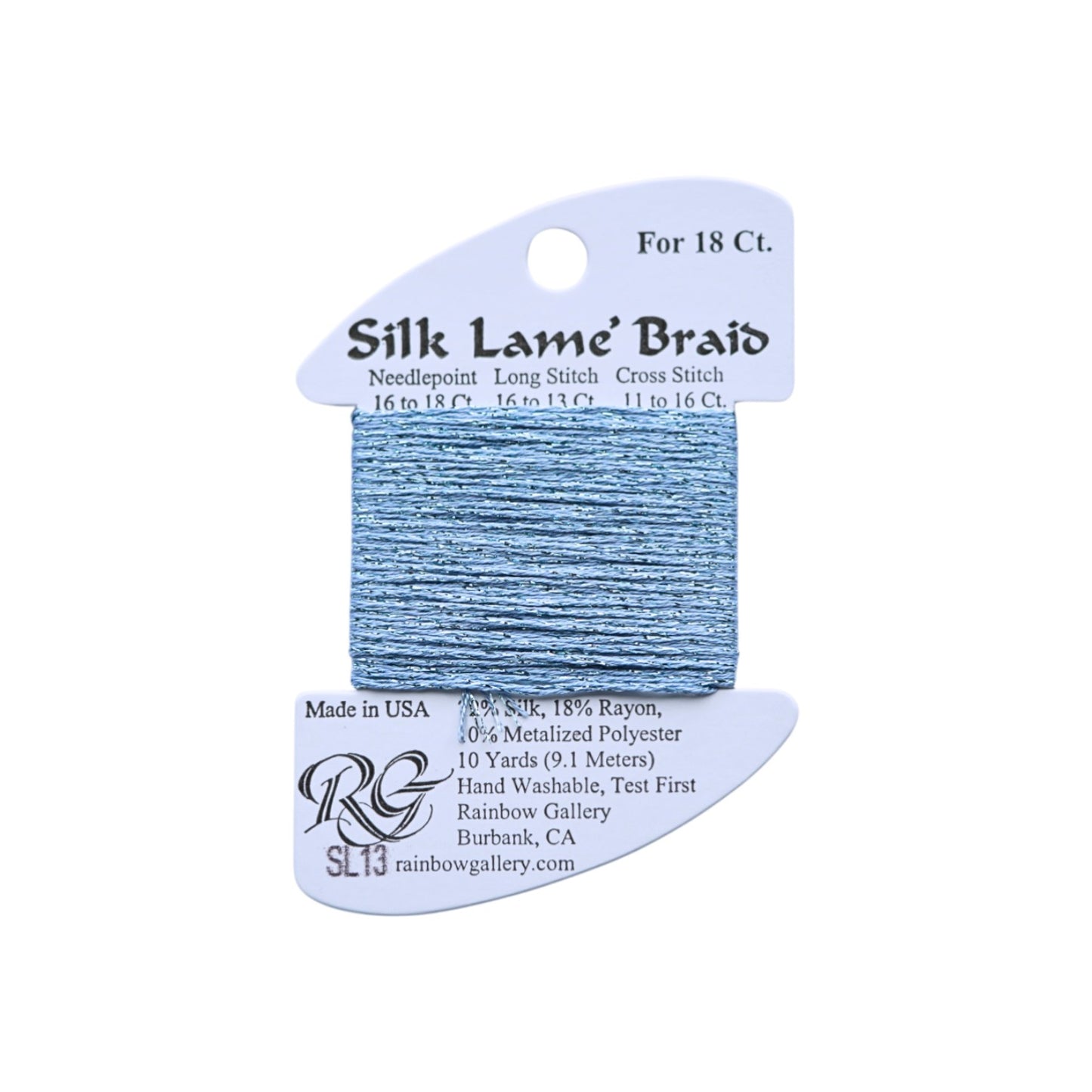 Silk Lame Braid SL13 Sky Blue