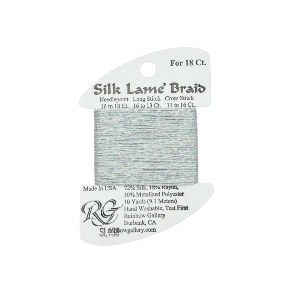 Silk Lame Braid SL138 Glacier