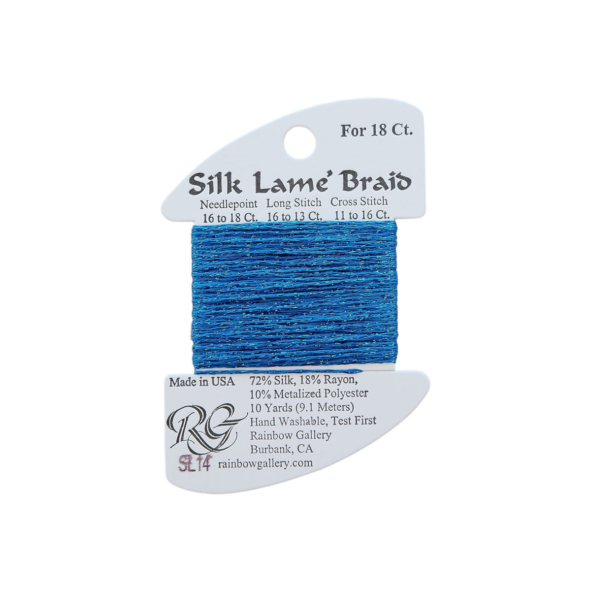 Silk Lame Braid SL14 Blue