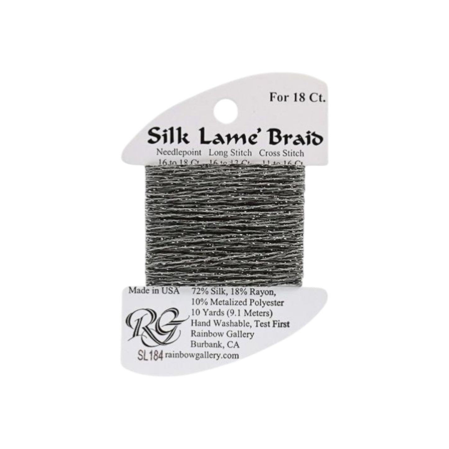 Silk Lame Braid SL184 Pavement