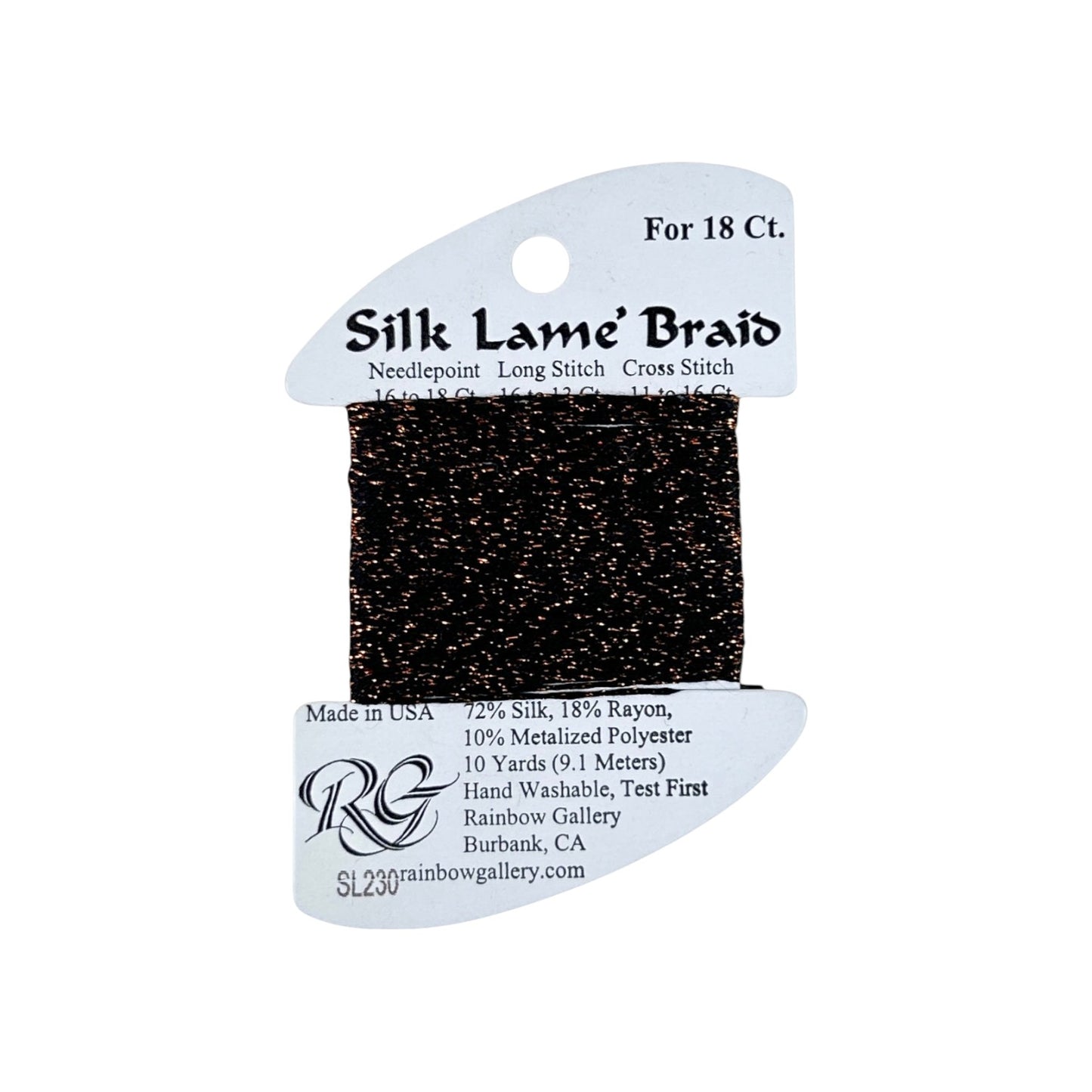 Silk Lame Braid SL230 Bronze
