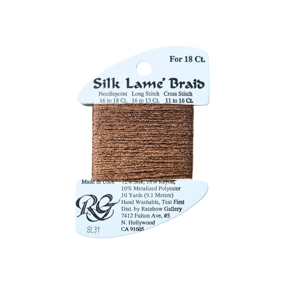 Silk Lame Braid SL31 Copper