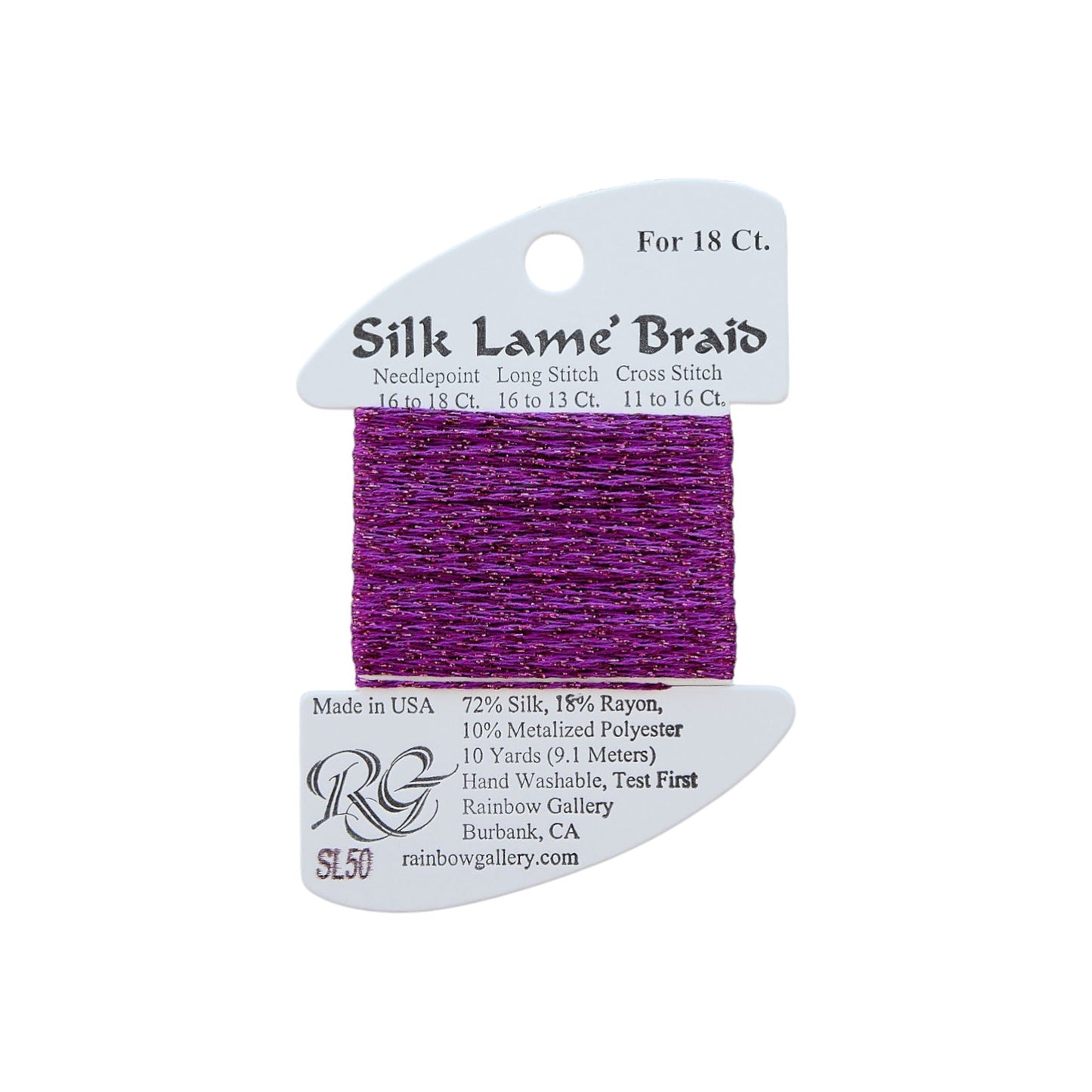 Silk Lame Braid SL50 Fuchsia
