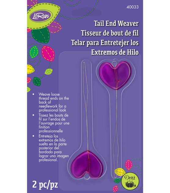 Dritz Tail End Weaver by Loran - 2 pieces - Atlantic Blue Canvas