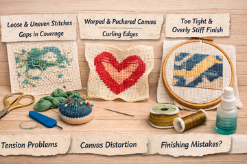 Why Your Needlepoint Looks “Off”: Common Finishing & Tension Problems (and How to Fix Them)