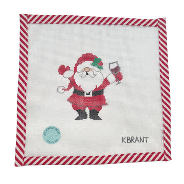 Wine Santa - Atlantic Blue Canvas