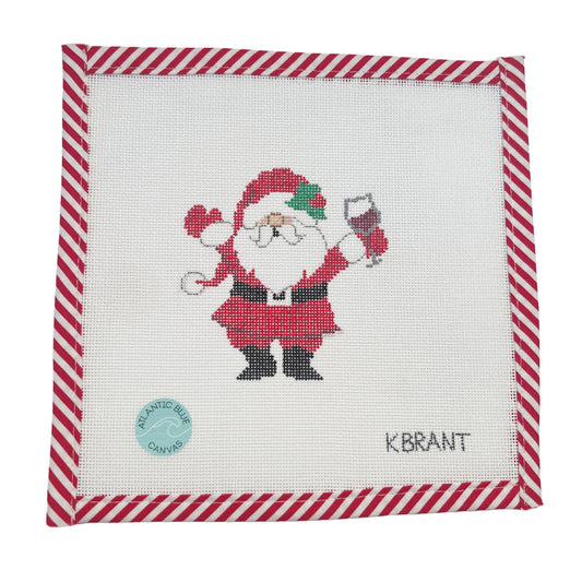 Wine Santa - Atlantic Blue Canvas
