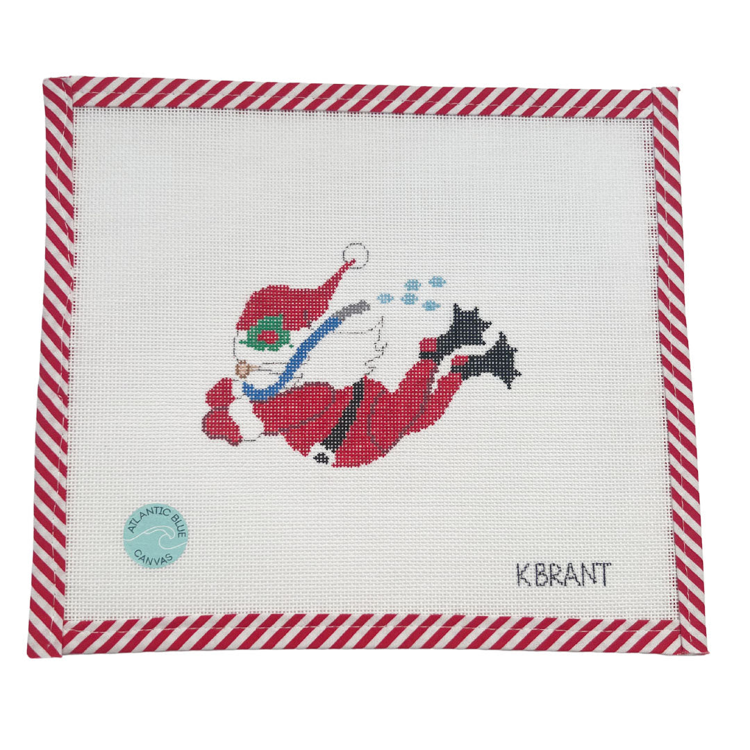 Snorkel Santa - Atlantic Blue Canvas