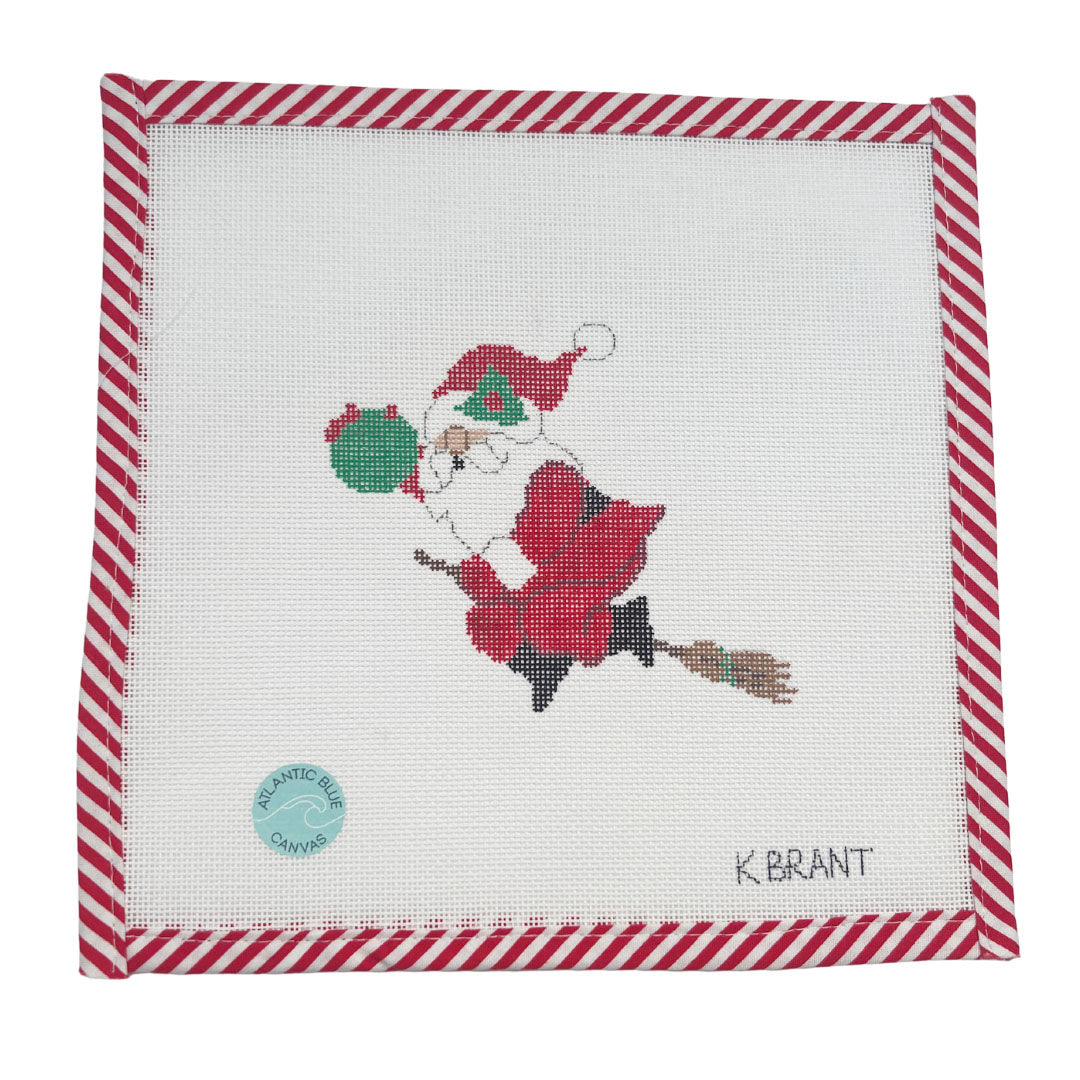 Quidditch Santa - Atlantic Blue Canvas