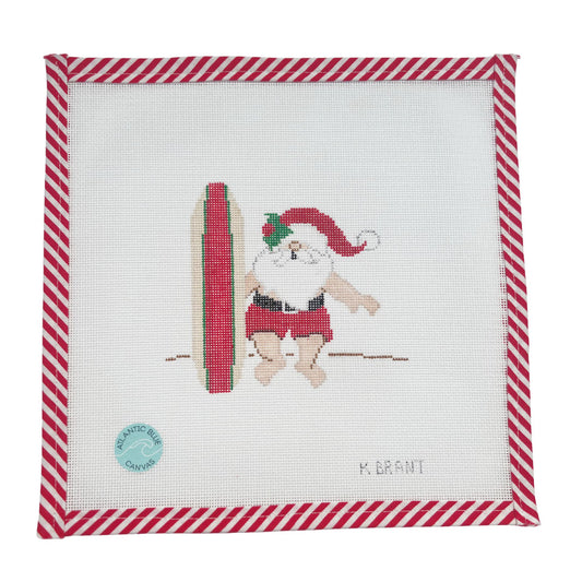 Surf Santa - Atlantic Blue Canvas