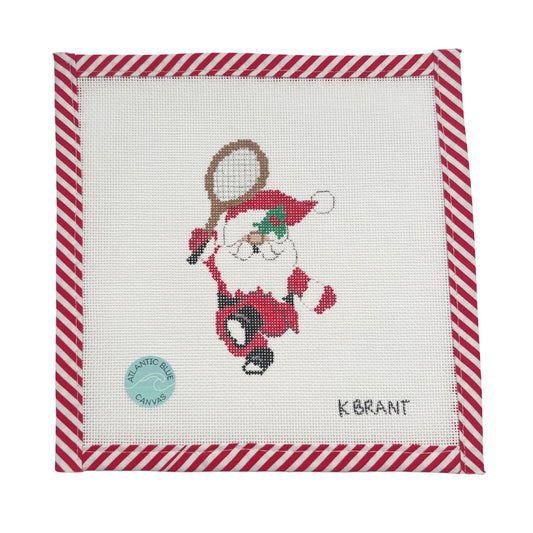 Tennis Santa - Atlantic Blue Canvas