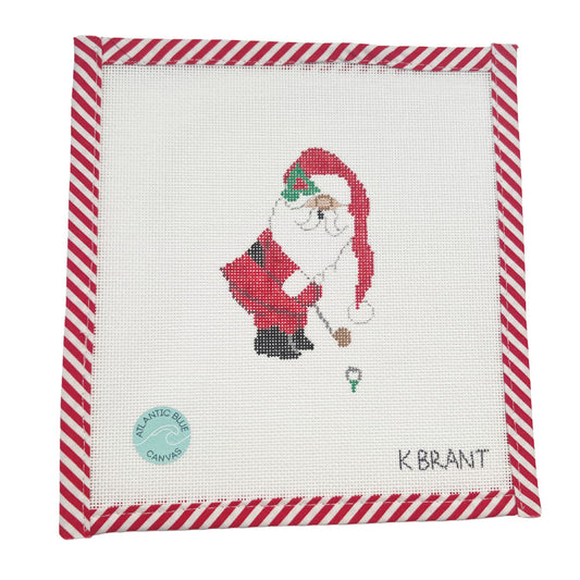 Golf Santa - Atlantic Blue Canvas