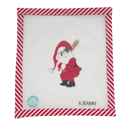 Baseball Santa - Atlantic Blue Canvas