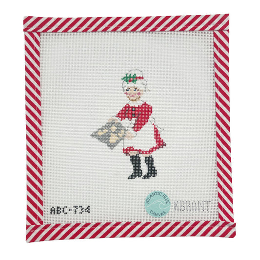 Baking Mrs. Claus - Atlantic Blue Canvas