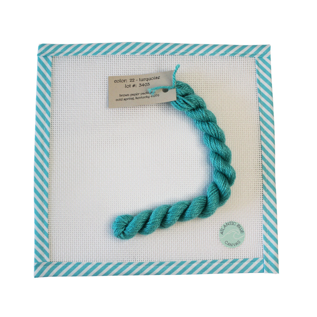Silk & Ivory Skein - Turquoise - 022