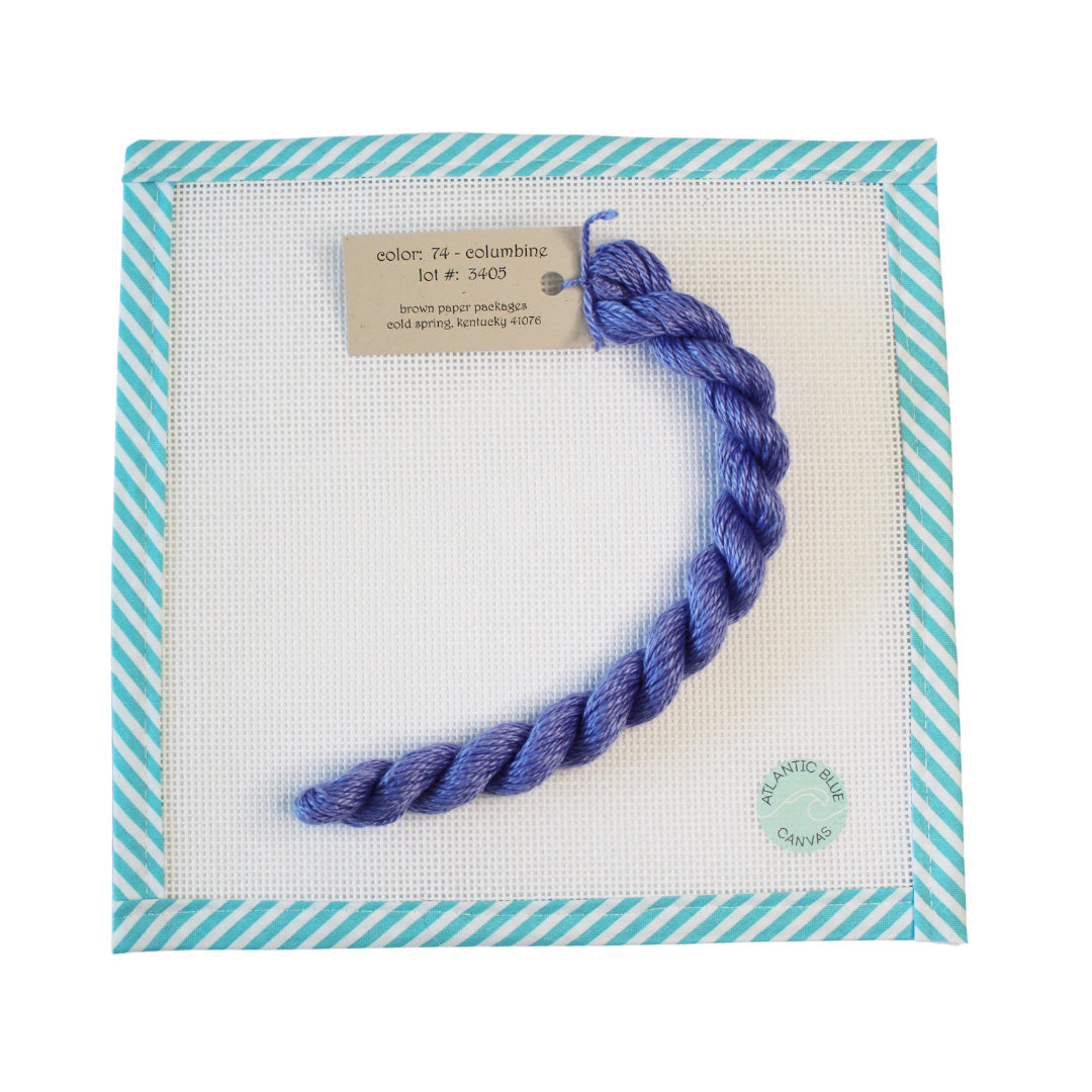 Silk & Ivory Skein - Columbine - 074 - Atlantic Blue Canvas