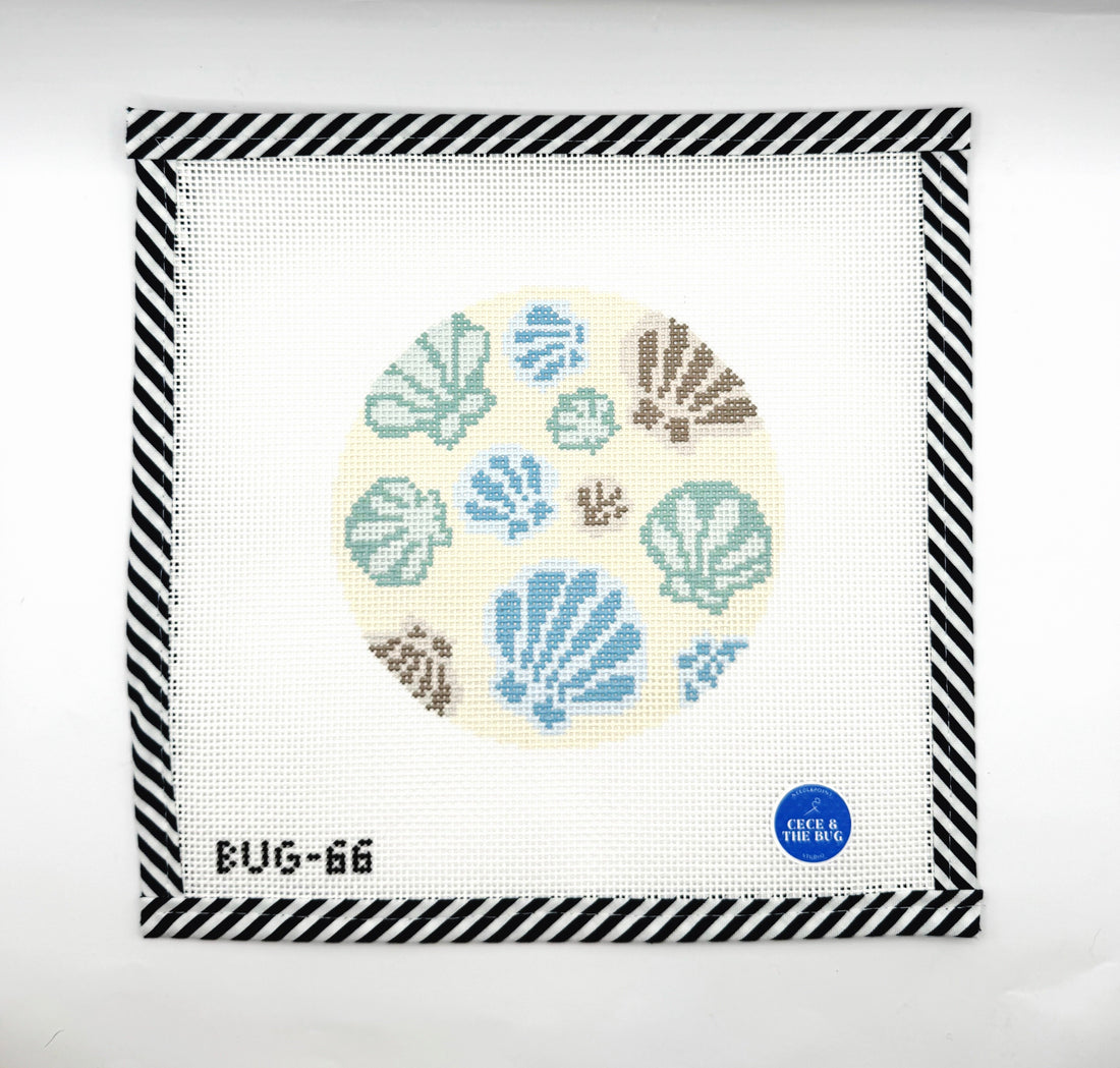 Seashell Coaster - Neutrals - 18 Mesh