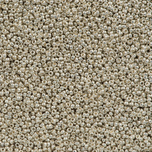 Galvanized Silver Miyuki Seed Beads Size 15 #1051