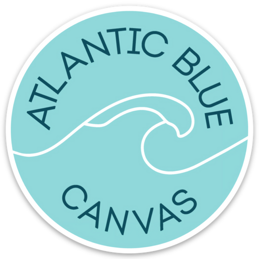 Atlantic Blue Sticker - Free Swag with Purchase - Atlantic Blue Canvas