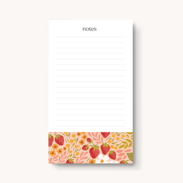 Strawberry Patch Lined Notepad