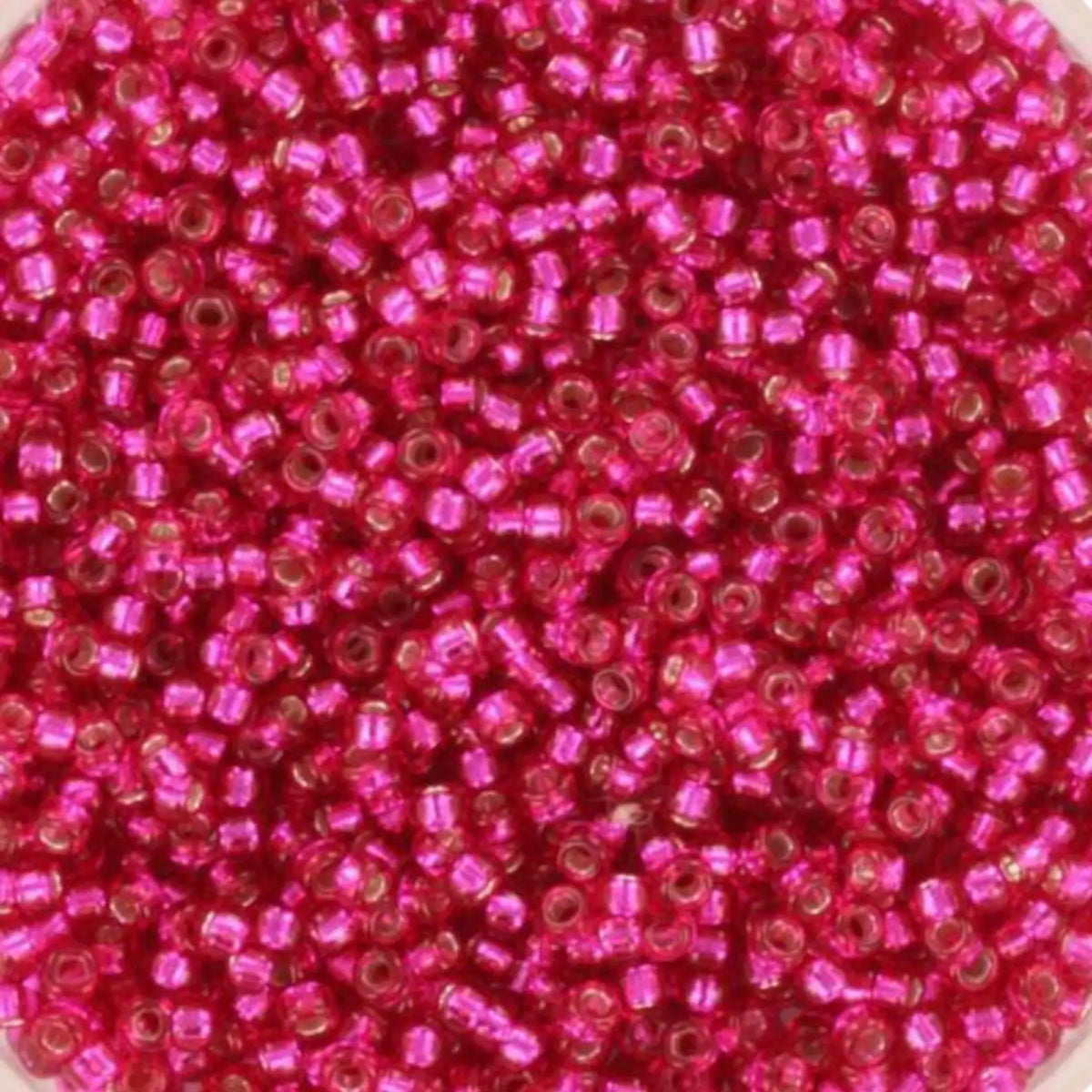 Dyed Raspberry Miyuki Seed Beads Size 15 #1436