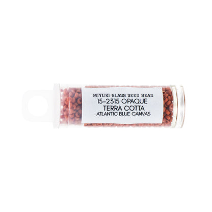 Opaque Terra Cotta Miyuki Seed Beads Size 15 #2315