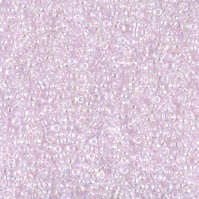 Pink Lined Crystal Miyuki Seed Beads Size 15 #266
