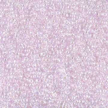 Pink Lined Crystal Miyuki Seed Beads Size 15 #266