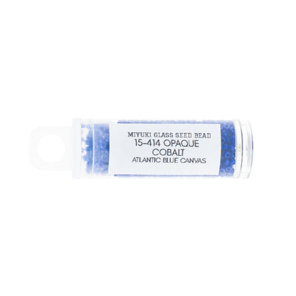 Opaque Cobalt Miyuki Seed Beads Size 15 #414