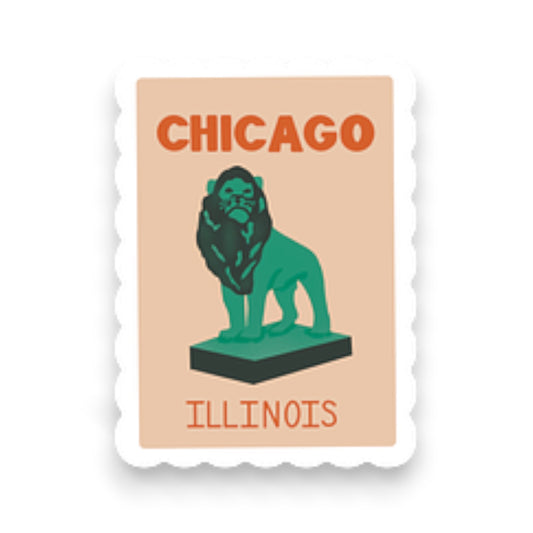 Chicago Travel Book Sticker