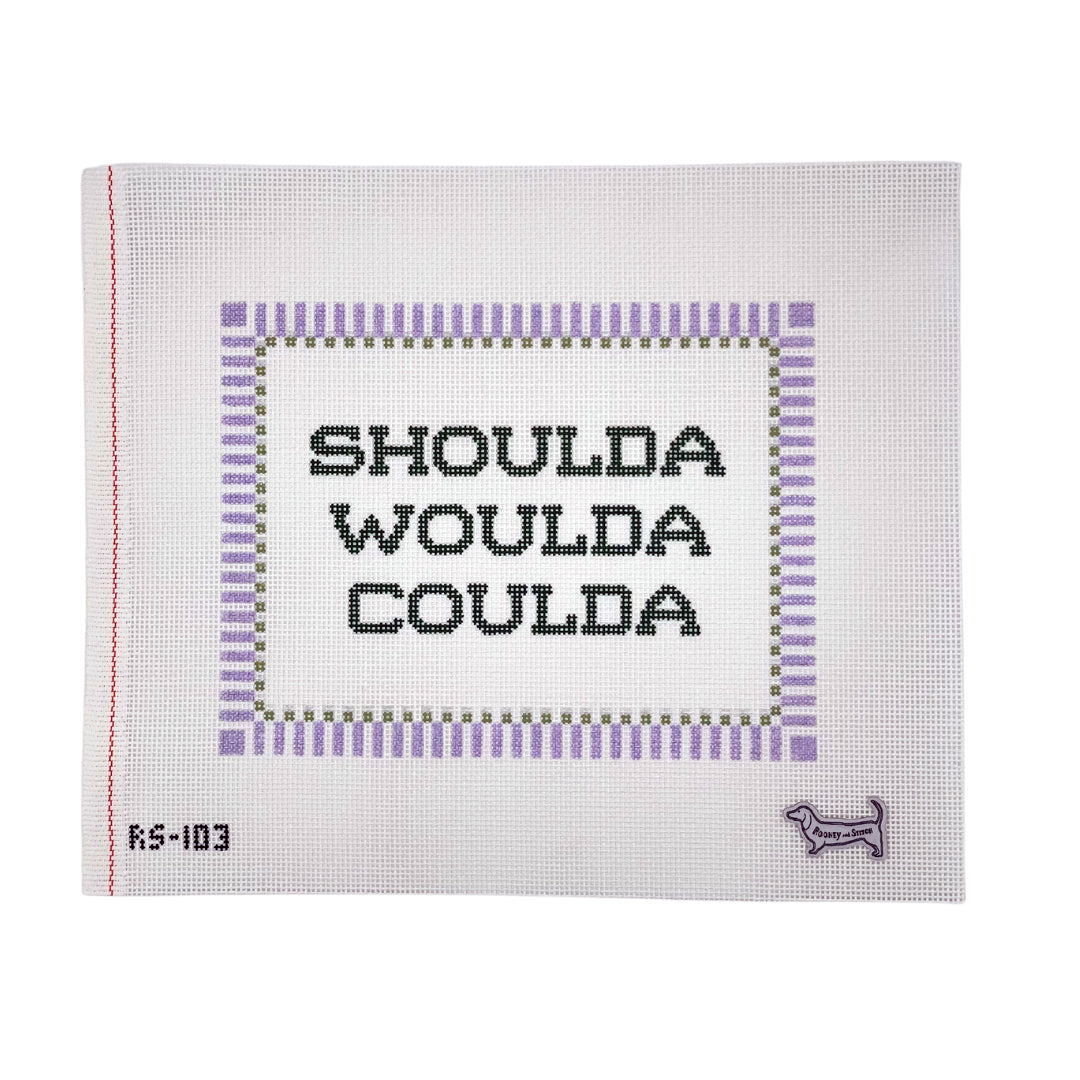 Shoulda Woulda Coulda - Lilac - Atlantic Blue Canvas