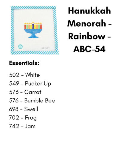 Hanukkah Menorah - Rainbow