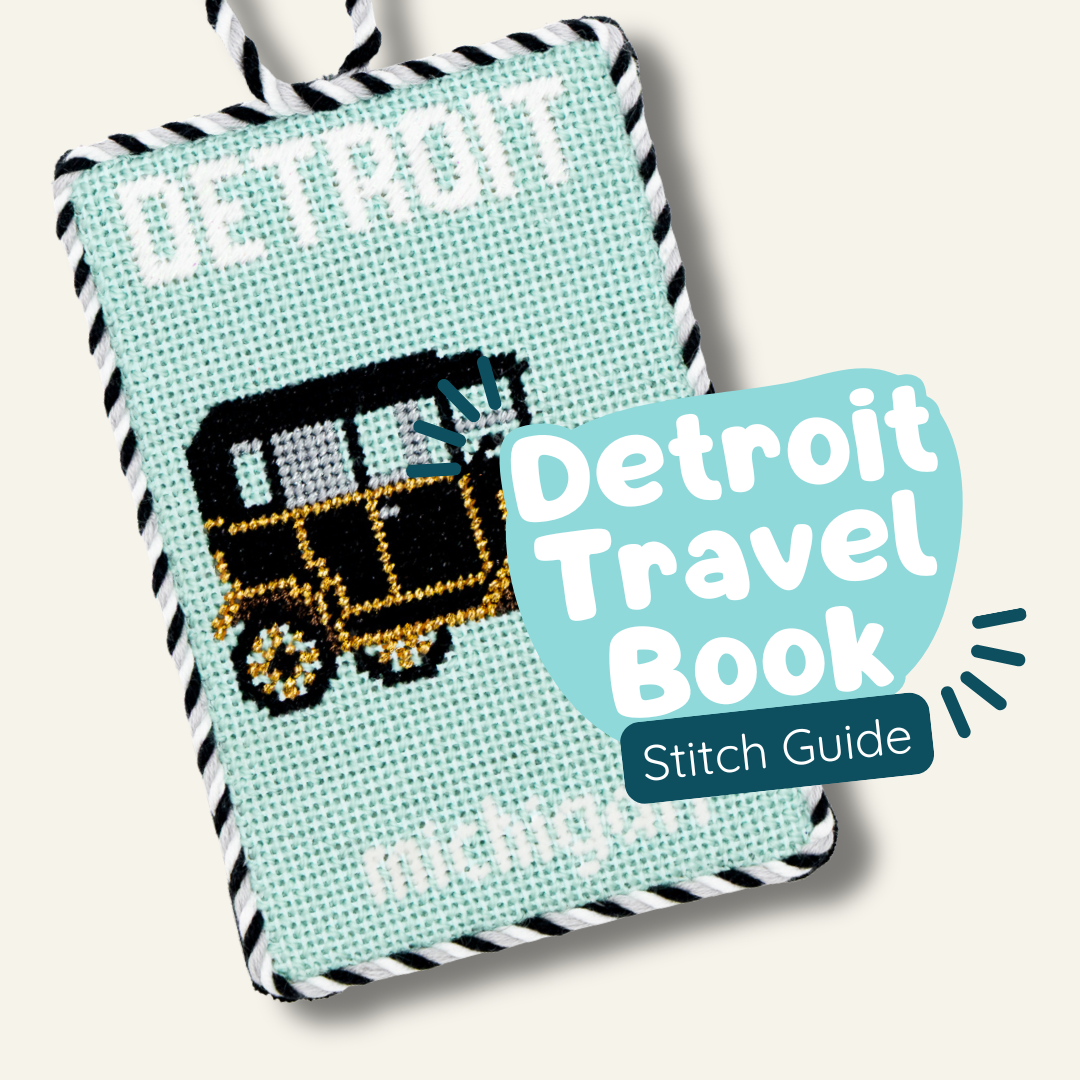 Detroit Travel Book Stitch Guide