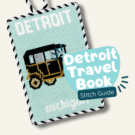 Detroit Travel Book Stitch Guide