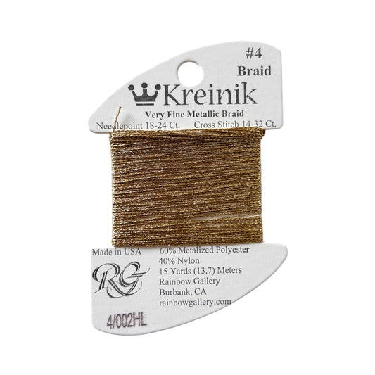 Kreinik #4 Braid - 4/002HL