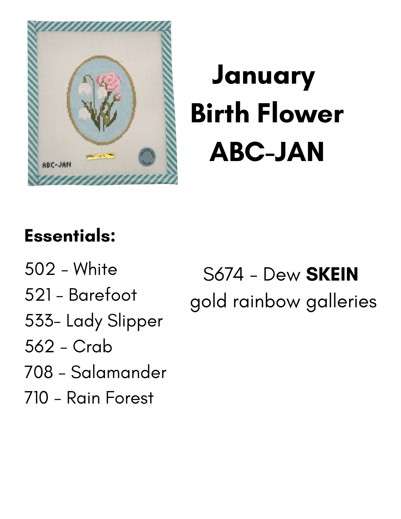 Birth Flowers: January