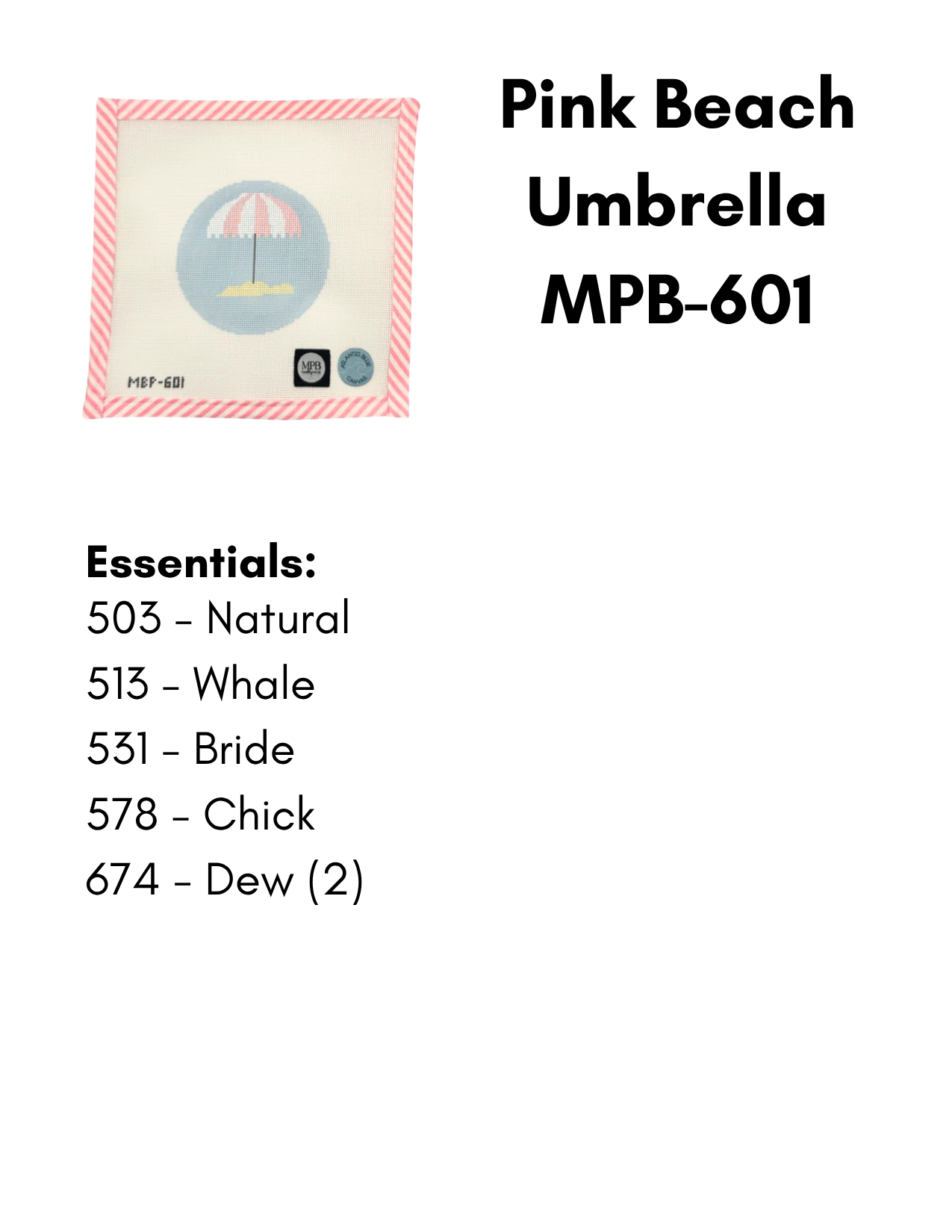 Pink Beach Umbrella