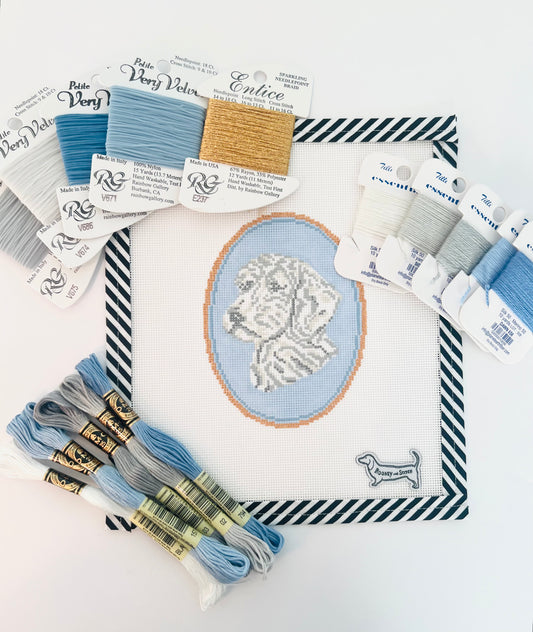 Fiber Kit - Dog Cameo - DMC Threads
