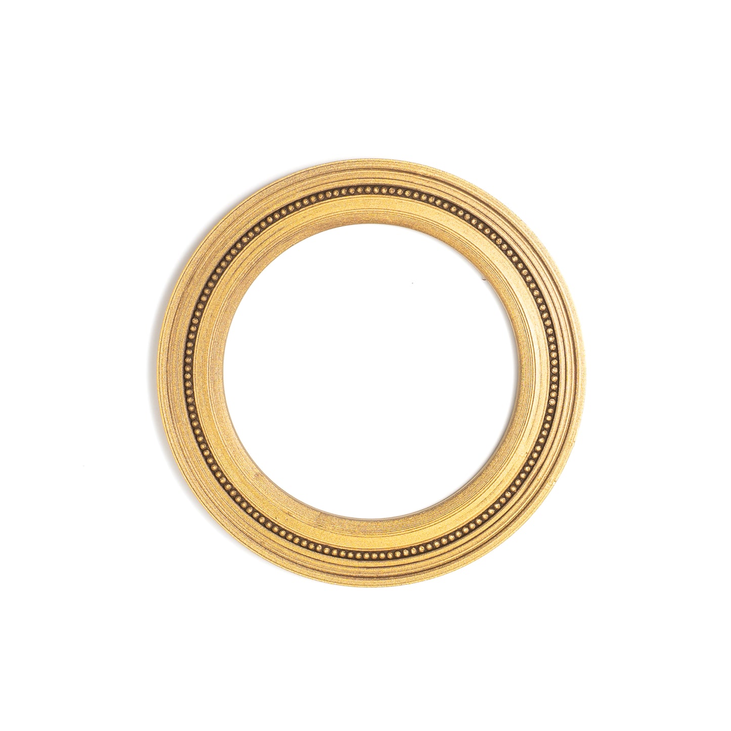 4" Circle Magnetic Snap Frame Metallic Gold