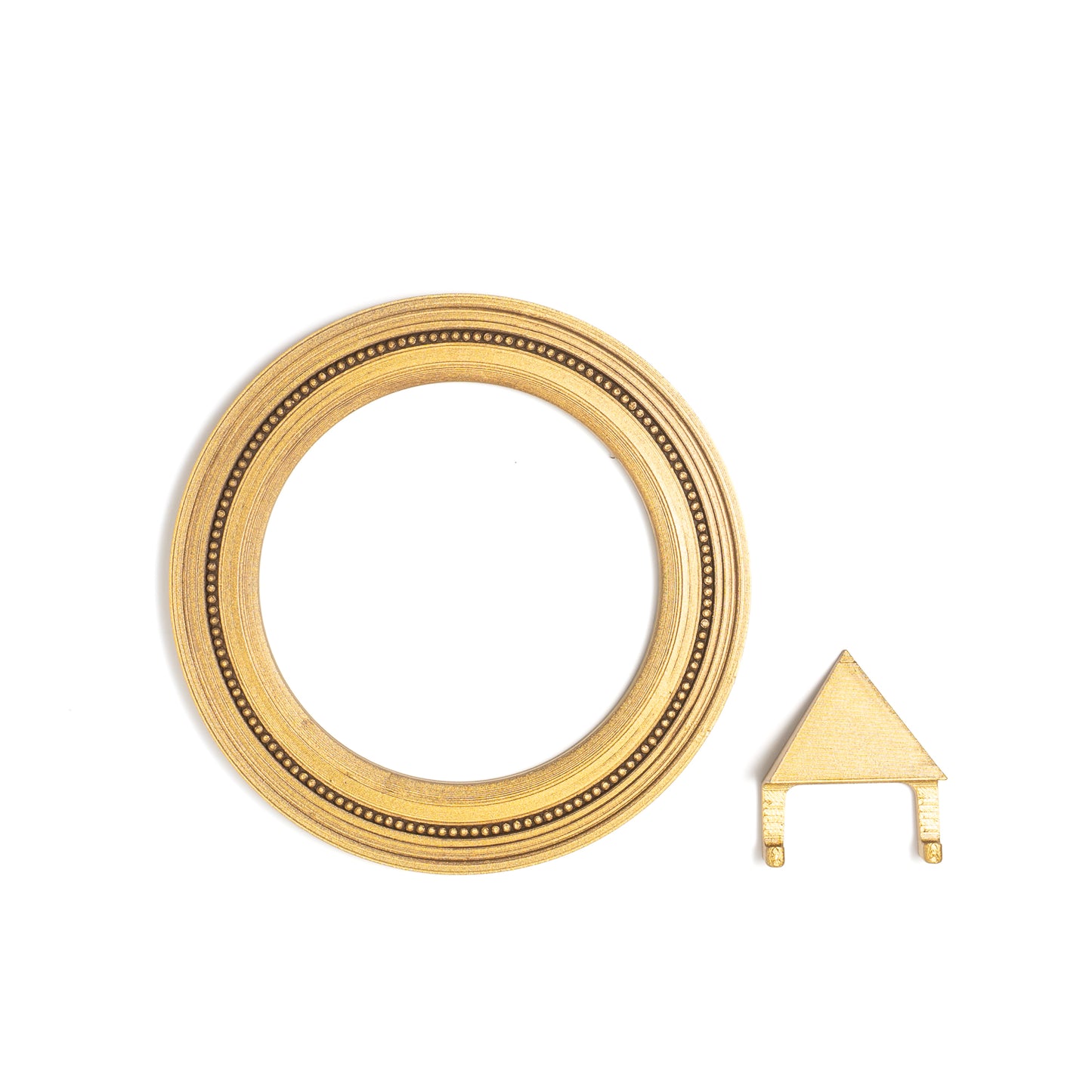 4" Circle Magnetic Snap Frame Metallic Gold