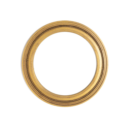 5" Circle Magnetic Snap Frame Metallic Gold