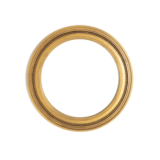 5" Circle Magnetic Snap Frame Metallic Gold