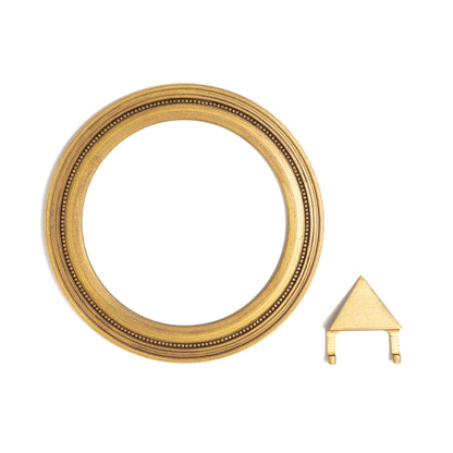 5" Circle Magnetic Snap Frame Metallic Gold