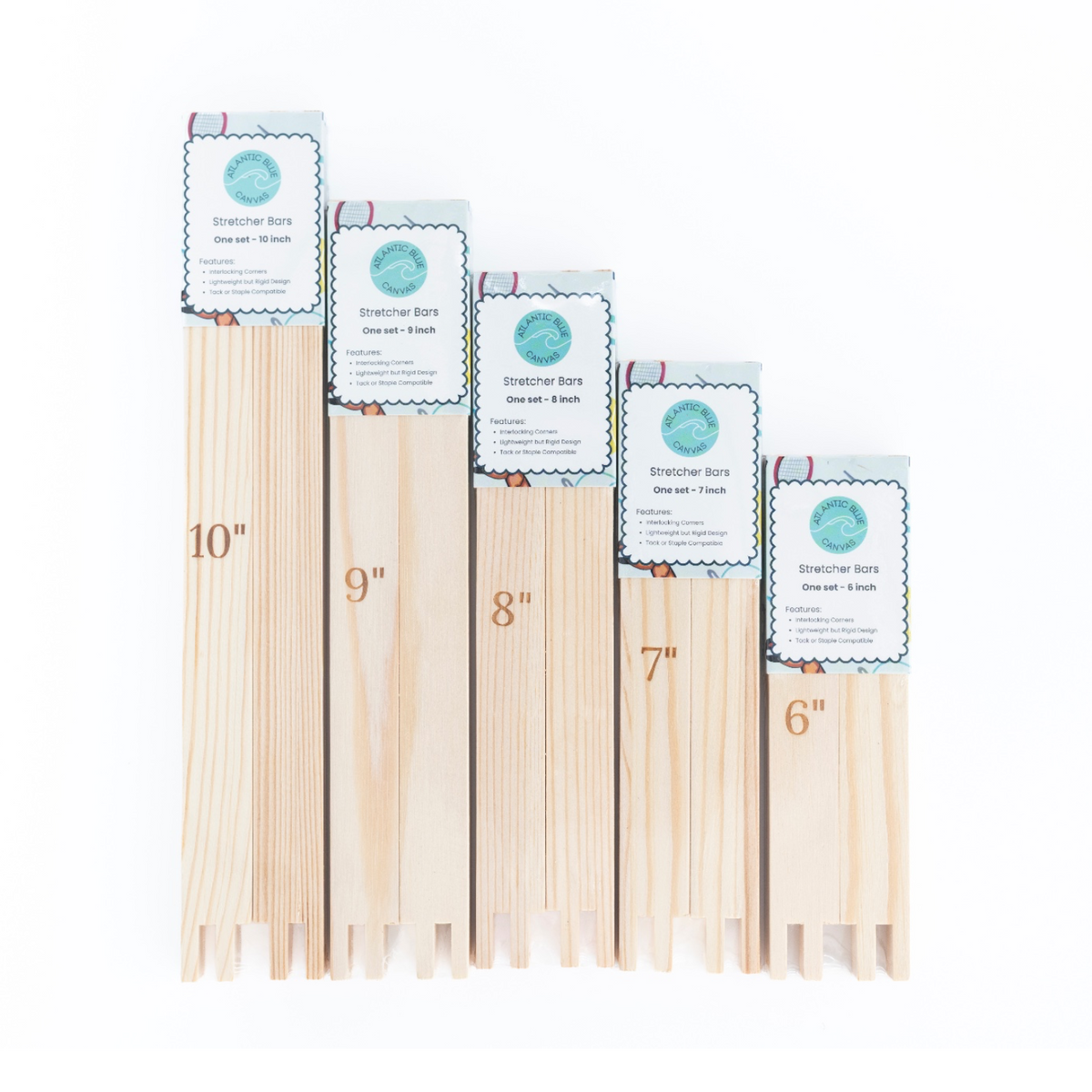 Atlantic Blue Canvas Stretcher Bars - Regular