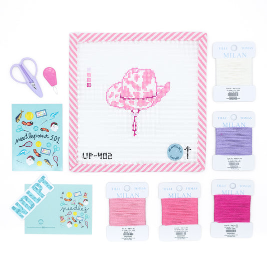 Beginner Kit: Pink Cowgirl Hat