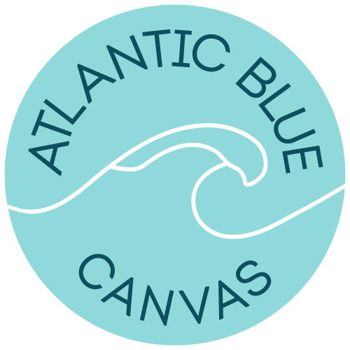 Hand-Painted Needlepoint Canvases | Atlantic Blue Canvas