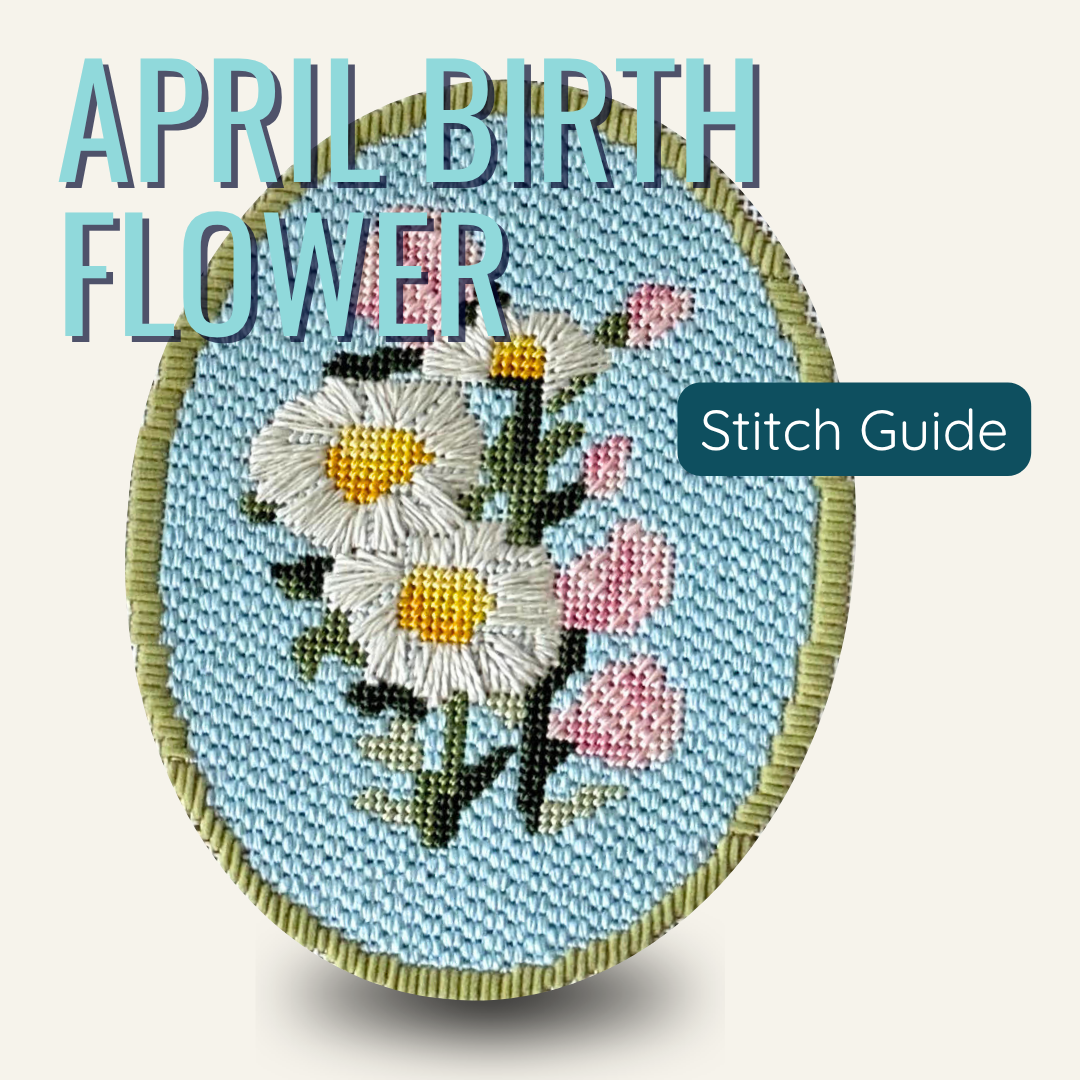 April Birth Flower Stitch Guide
