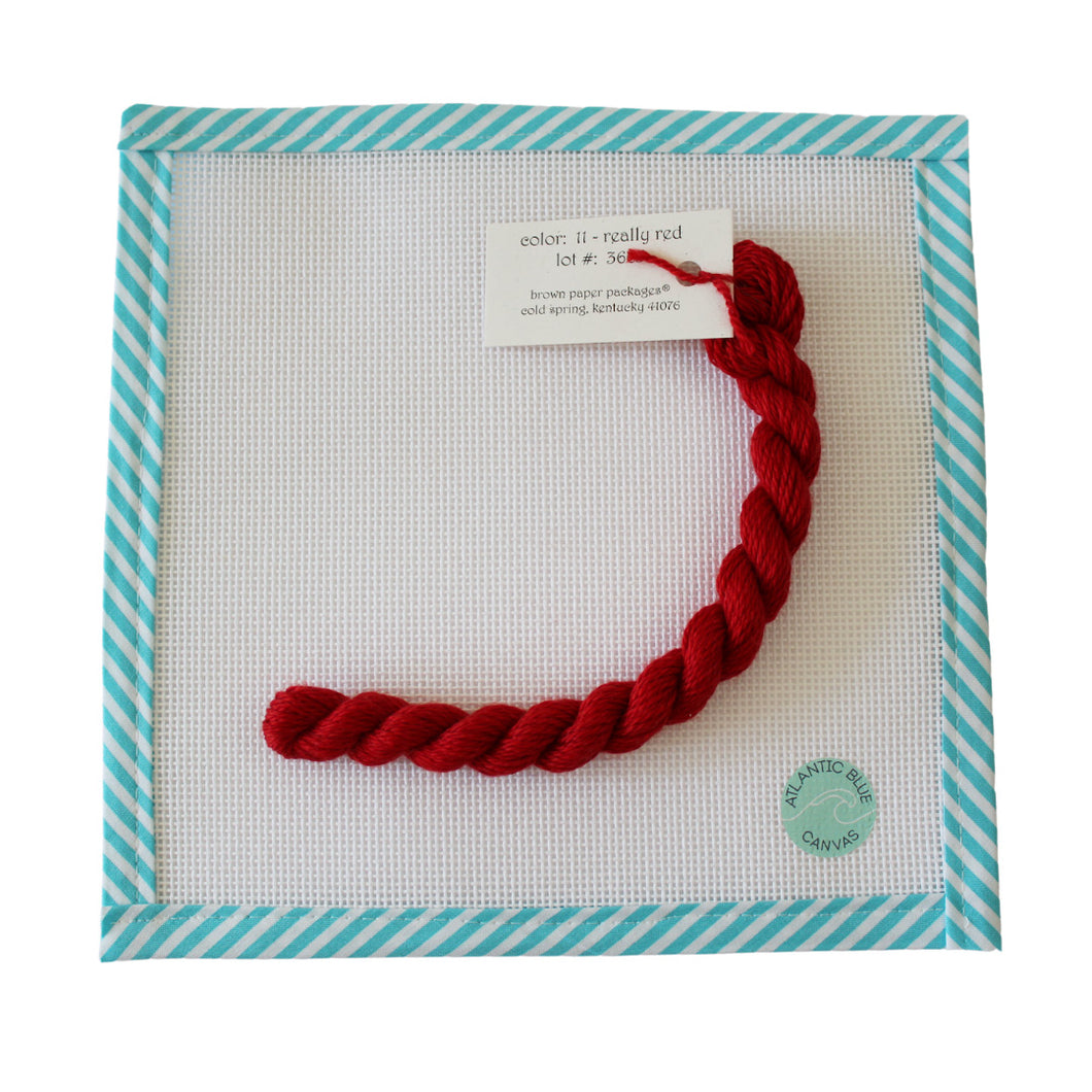 Silk & Ivory Skein - Really Red - 011